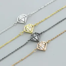 10 шт новые браслеты женские модные ювелирные изделия из нержавеющей стали цепь геометрические хрустальные браслеты