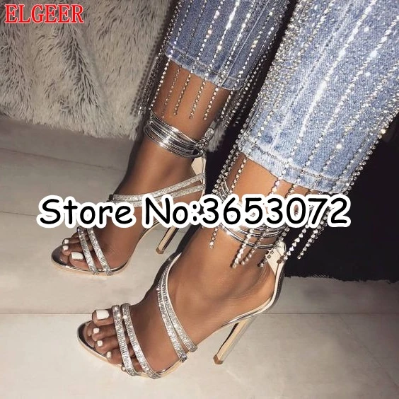lace up diamond heels