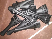 50 PCs Violin Tail piece 4/4 Carbon fiber Violin tailpiece with fine tuners