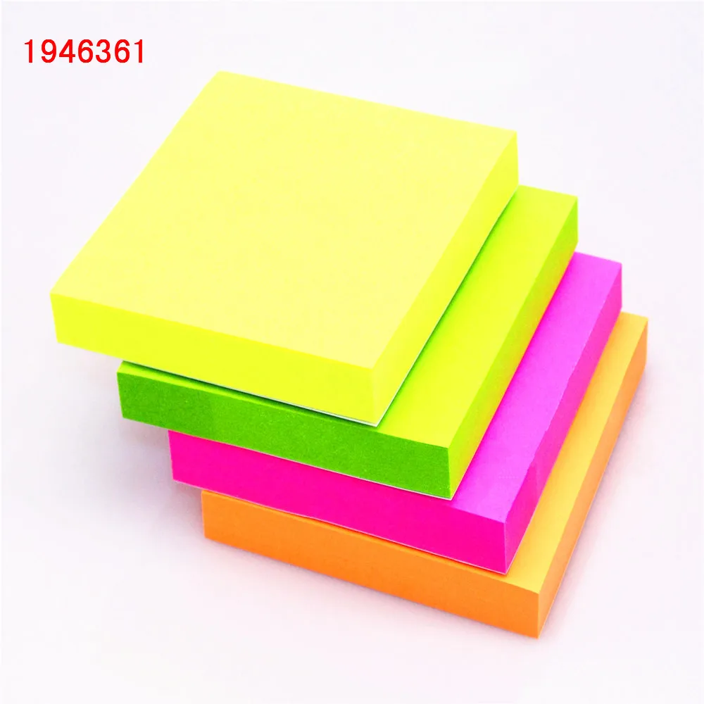 100 Sheets 1colour 76*76mm Size Color Paper Memo Pad Sticky Notes - 100 Sheets 1colour 76*76mm Size Color Paper Memo Pad Sticky Notes