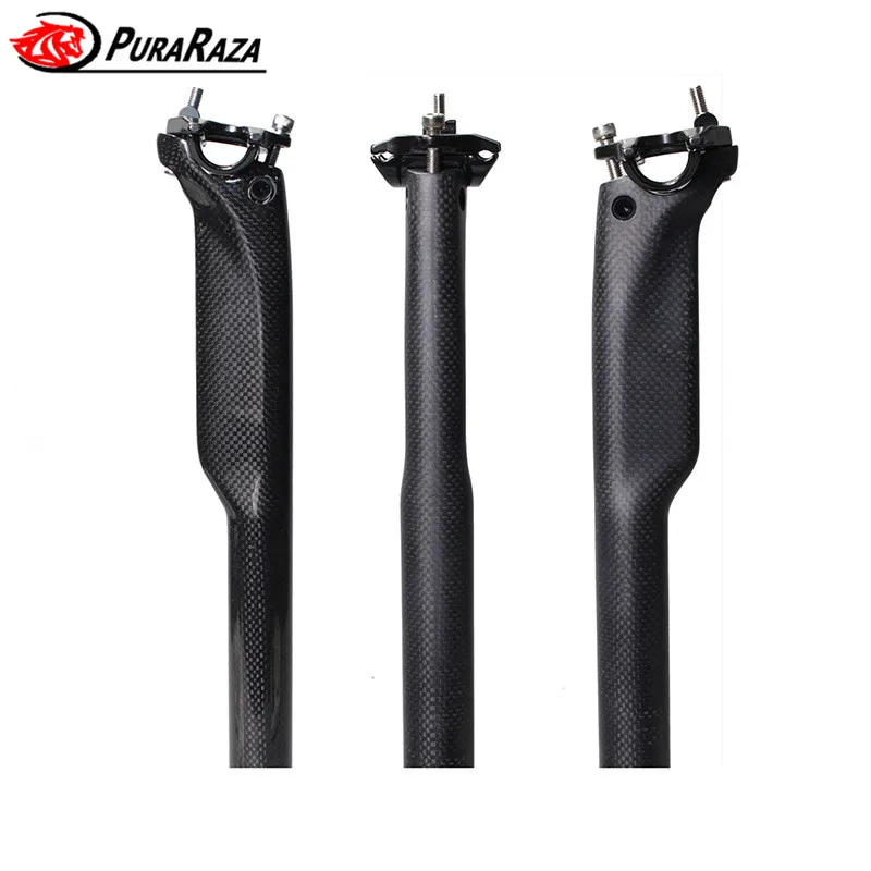 Carbon Fiber Road MTB Bike Seatpost Bicycle Seat post Tube 27.2//30.8//31.6*350mm