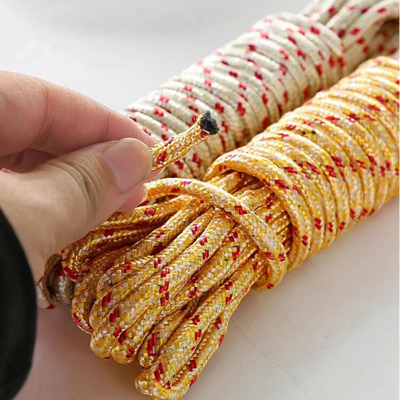 10M Laundry Hanging Rope Nylon Slip Windproof Clothesline Outdoor Drying Clothes Line Clotheslines 6