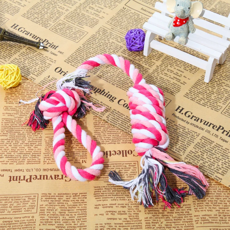 Игрушки для домашних животных для маленьких средних собак, хлопковая веревка, плетеная игрушка для щенка, уличные зубы, чистые прочные игрушки, продукт для домашних животных, мопс TY0109