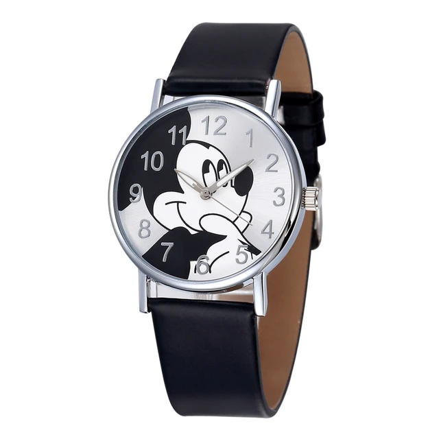 Watch Women New Fashion Cartoon Cute Mickey Mouse Clock Leather Strap Quartz Wri Watch Women New Fashion Cartoon Cute Mickey Mouse Clock Leather Strap Quartz Wri