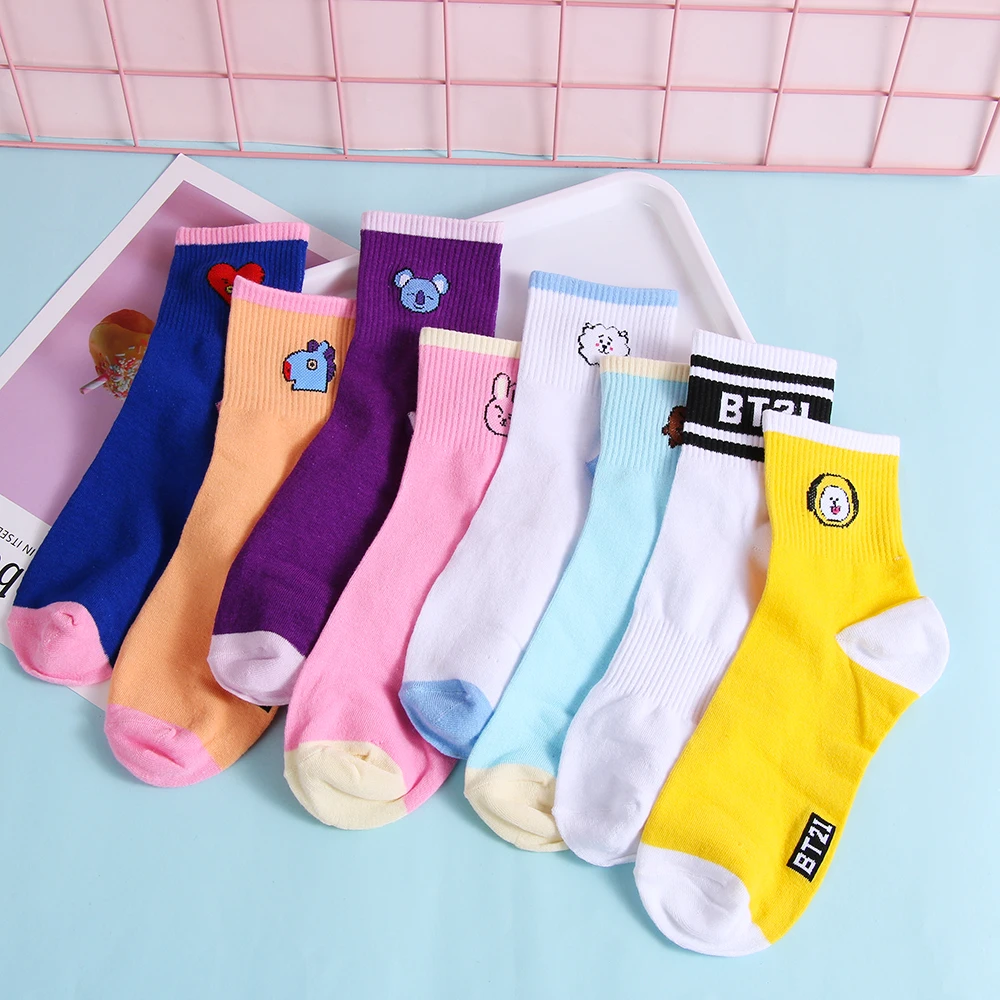bts fluffy socks