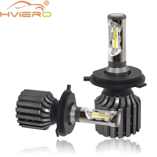 2X H4 9003 HI-LO All in one COB Headlight Fog Light Car Led 72W 8000LM IP67 High Low Beam Head Lamp Bulb Automobile Lamp DC 12V nighteye h4 car led headlights kit 50w 8000lm hi low auto headlamp fog light 6500k white head lamp 12v automobile led light bulb