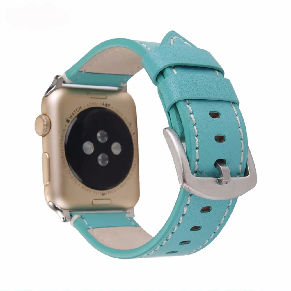 EIMO correa ремешок из натуральной кожи для apple Watch band 38 мм 42 iwatch series 3 2 1 наручные часы