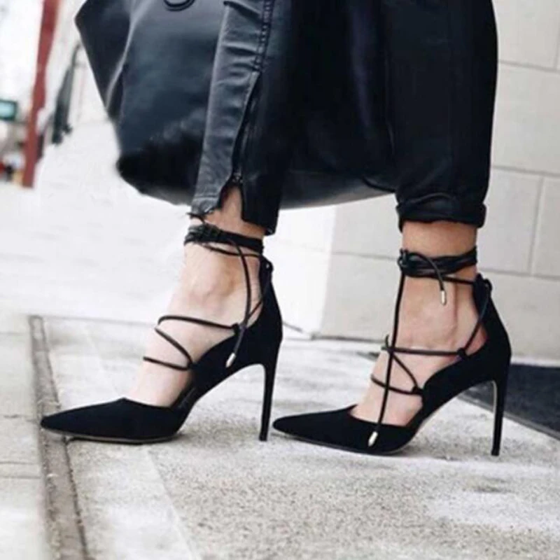 

Star favorites Sexy Cross straps Sandals High Heel Gladiator Women Sandal Boots Dress Party Summer Shoes Woman