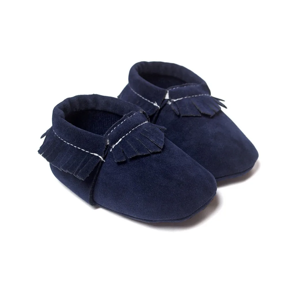 Baby's Soft Suede Tassel First Walkers