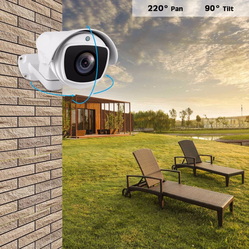 5.0MP 4.0MP POE 10X PTZ IP камера H.265 Открытый 5-50 мм оптический Zooma IR 80 м P2P CCTV безопасности Водонепроницаемый