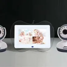 Top Quality 2.4Ghz Digital Wireless 7"Baby Monitor DVR,4 Channels Recording/Motion Detection function 2cameras+1monitor