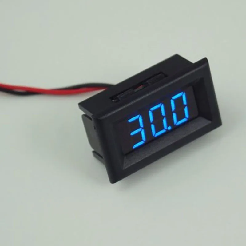 Digital Voltmeter Two Wires LED Display Blue DC2.5 30V Digital Panel