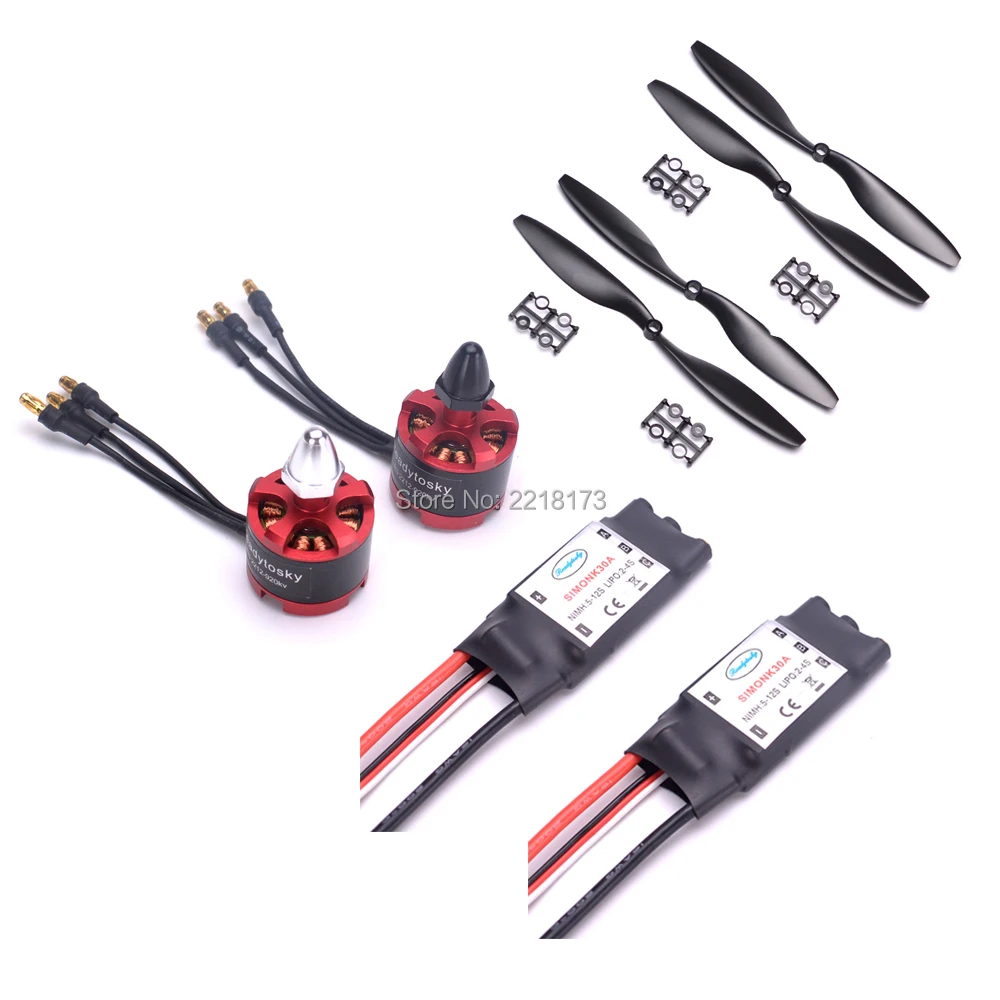 2212 920KV бесщеточный двигатель CW/CCW& 30a simonk бесщеточный ESC+ 1045 Пропеллер для F450 F550 S550 X500 рама квадрокоптера