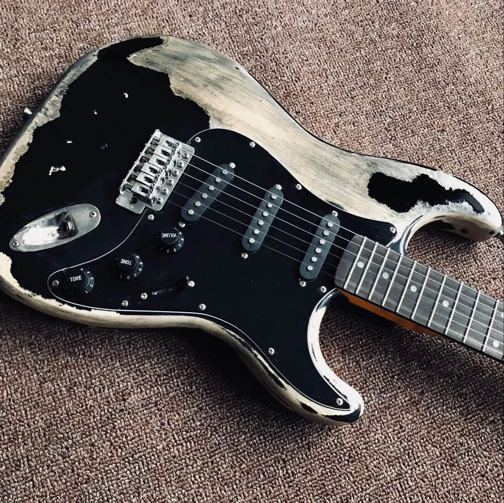 

Handwork John Mayer Strat Limited Edition Black 1 John Cruz Masterbuilt Heavy Relic ST Electric Guitar