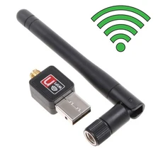 USB WiFi беспроводной адаптер+ антенна 150 Мбит/с 150 м USB 2,0 Беспроводной маршрутизатор приемник сигнала 802.11n/g/b сетевая LAN Карта