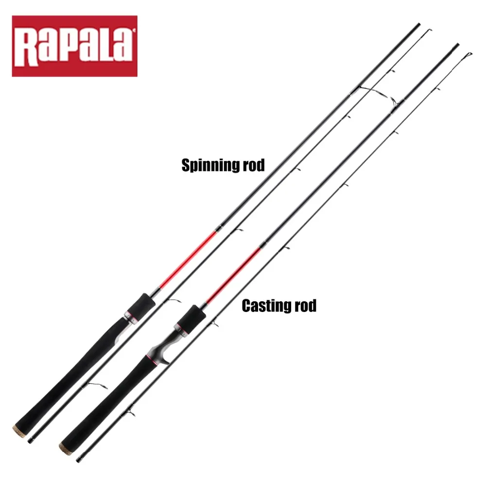 Rapala брендовая приманка Land Baitcasting Приманка рыболовная удочка 1,98 м 2,13 м 2 сегмента м мл мощная углеродная спиннинговая удочка