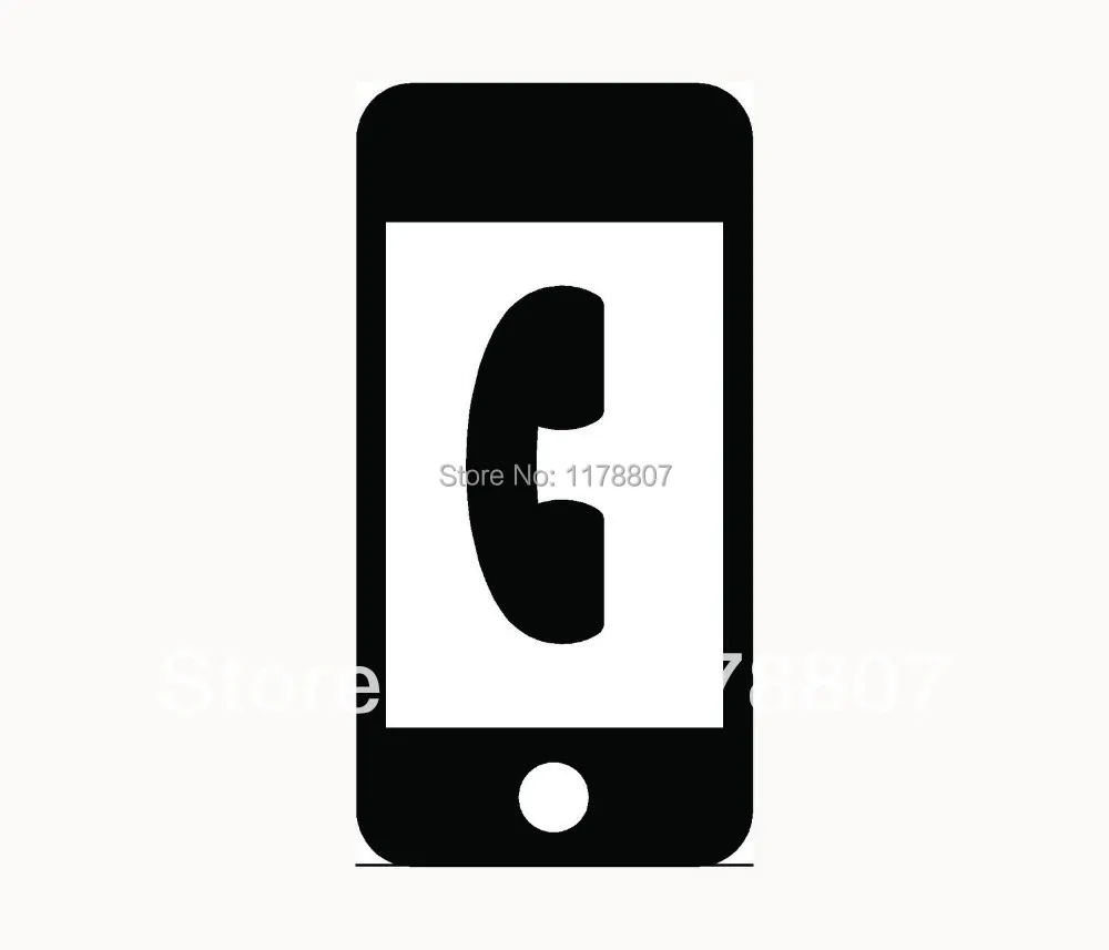 MOBIELE TELEFOON Sticker Fun voor Autoruit Vinyl Decal