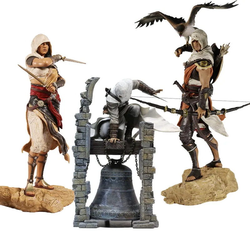 

Assassin's Creed The Legendary Origins Bayek Protecteur Aya Altair Connor Cazador Apple of Eden Assassins Creed Figure toy model