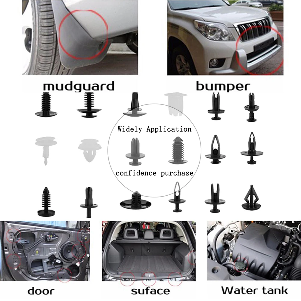 Najtaniej SITAILE 415 pcs samochód zderzak kaptur błotnik Splash Guard klipy ustalające dla Toyota Honda dla Ford BMW akcesoria samochodowe