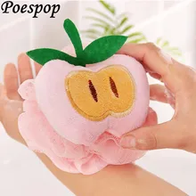 POSEPOP губка для душа цветок детской ванны милая форма в виде фруктов милая мягкая сетка Loofahs отшелушивает кожу тела скруббер аксессуары для ванной комнаты