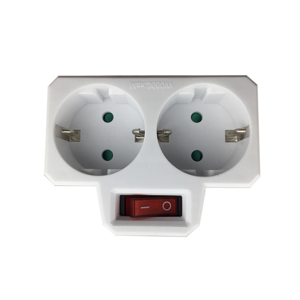 

Conversion Plug Socket With Switch 1PC Wholesale High Quality 16A/250V 2019 New Maximum Power 3680W EU standard Plug