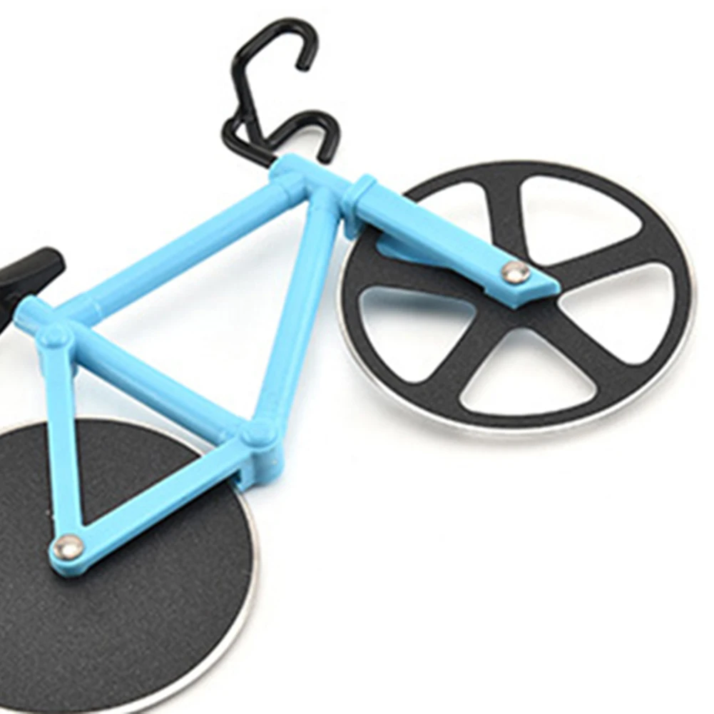 Новая нержавеющая сталь в форме велосипеда резак для пиццы, нож колесо кухонный измельчитель Ломтерезка