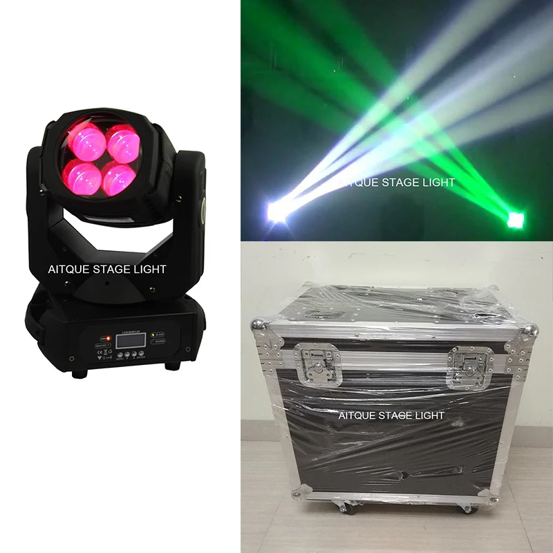 

(2light+Flight Case)Lights project beam 4x25 led moving head beam moving head 4 25 flight case led supber beam