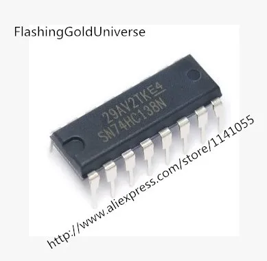 

100 шт.-500 шт. 74HC138 SN74HC138N DIP-16 новый оригинальный