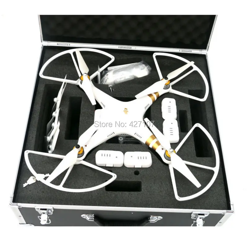 DJI Phantom 4 Or DJI Phantom 3 Professional/Advanced Hard Case With Prop Guard DJI Phantom 4 Or DJI Phantom 3 Professional/Advanced Hard Case With Prop Guard