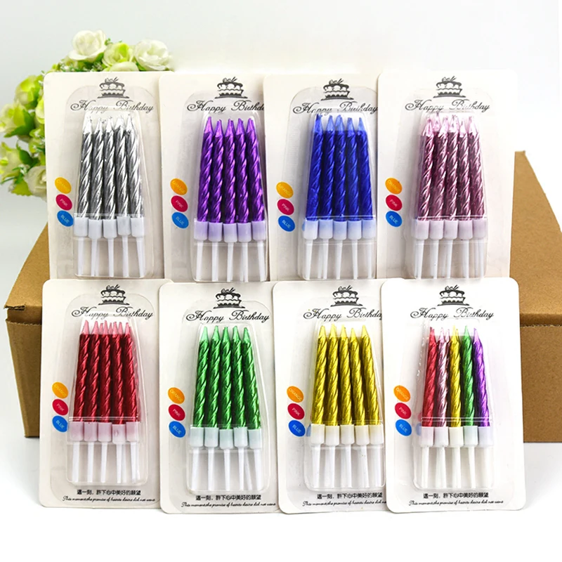 

100 Box Candle Dream colorful color Lovely Birthday Cake Candles Safe Flames Party Festivals Supplies Home Decorations wholesale