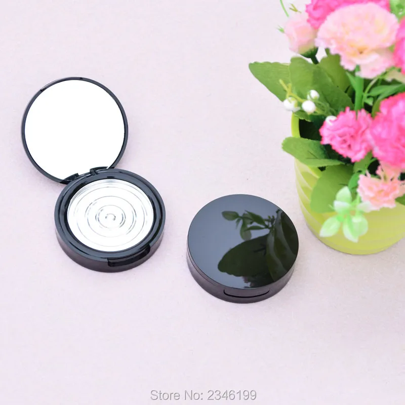 20pcs/lot 57.5mm Empty Eyeshadow Powder Compacts with Mirror, DIY Cosmetic Blush Cases with Pan