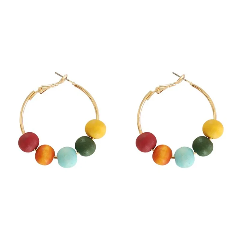 

Round ears geometry fashion female stud earrings individuality tide restoring ancient ways log earrings accessories