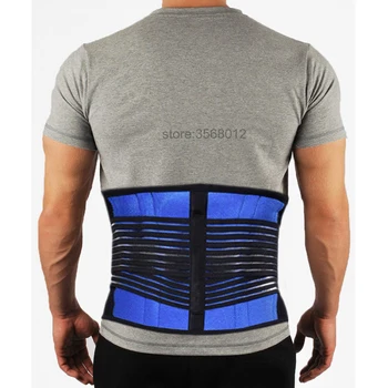 

Men Women Lumbar Support Waist Trainer Sport Belt Neoprene Sports Corset Fitness Waist Trimmer Double Banded Belt Pain Relief