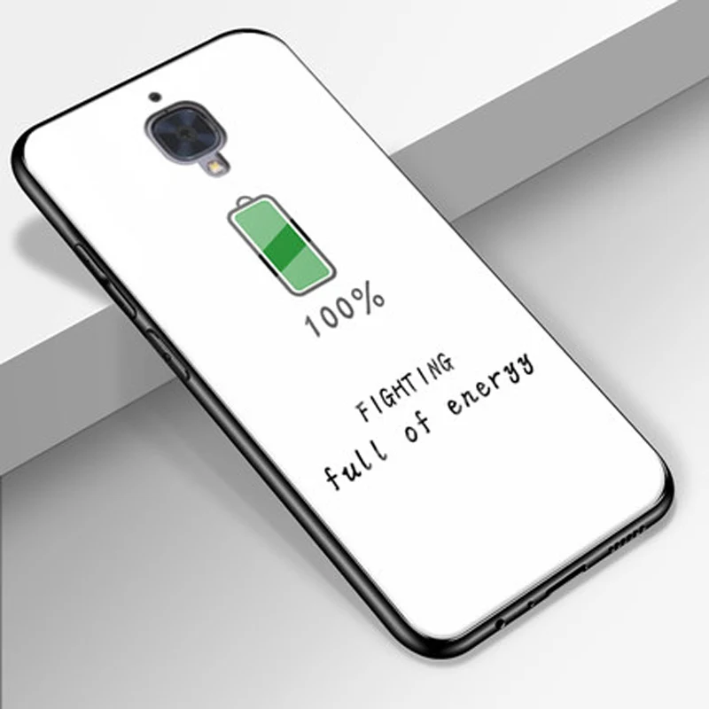 Чехол для Oneplus 3 A3000 чехол 1 + из закаленного стекла жесткий накладка мягкого ТПУ с