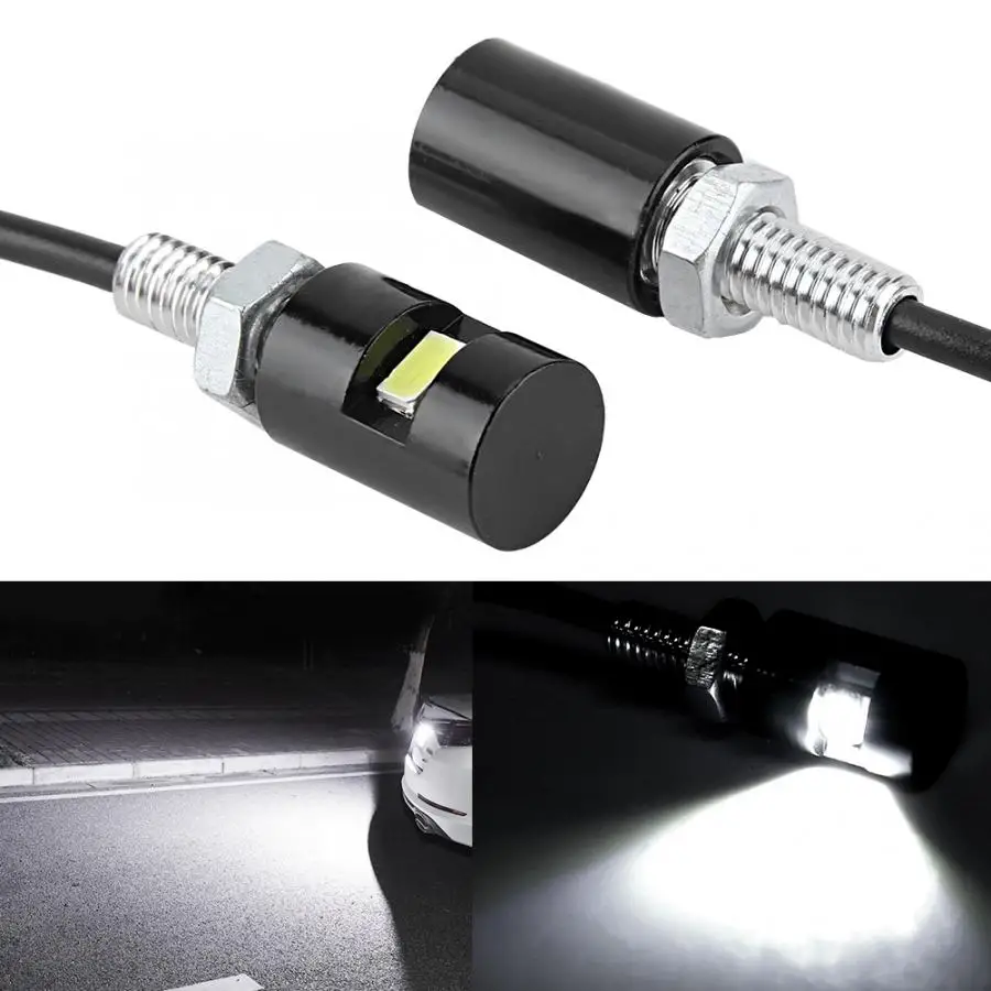 

12V 20W License Plate LED Lamp 6000-7000K Car Headlight 450mm Cable Fog Light Lower power consumption New arrives