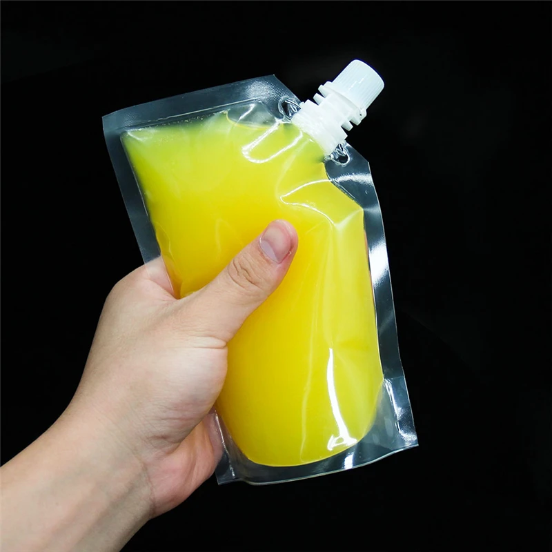1 шт. пластик пакет для сока с горлышком Stand-up вино Молоко Кофе для жидких напитков колбы лабораторные еда без бисфенола-а материалы сумки