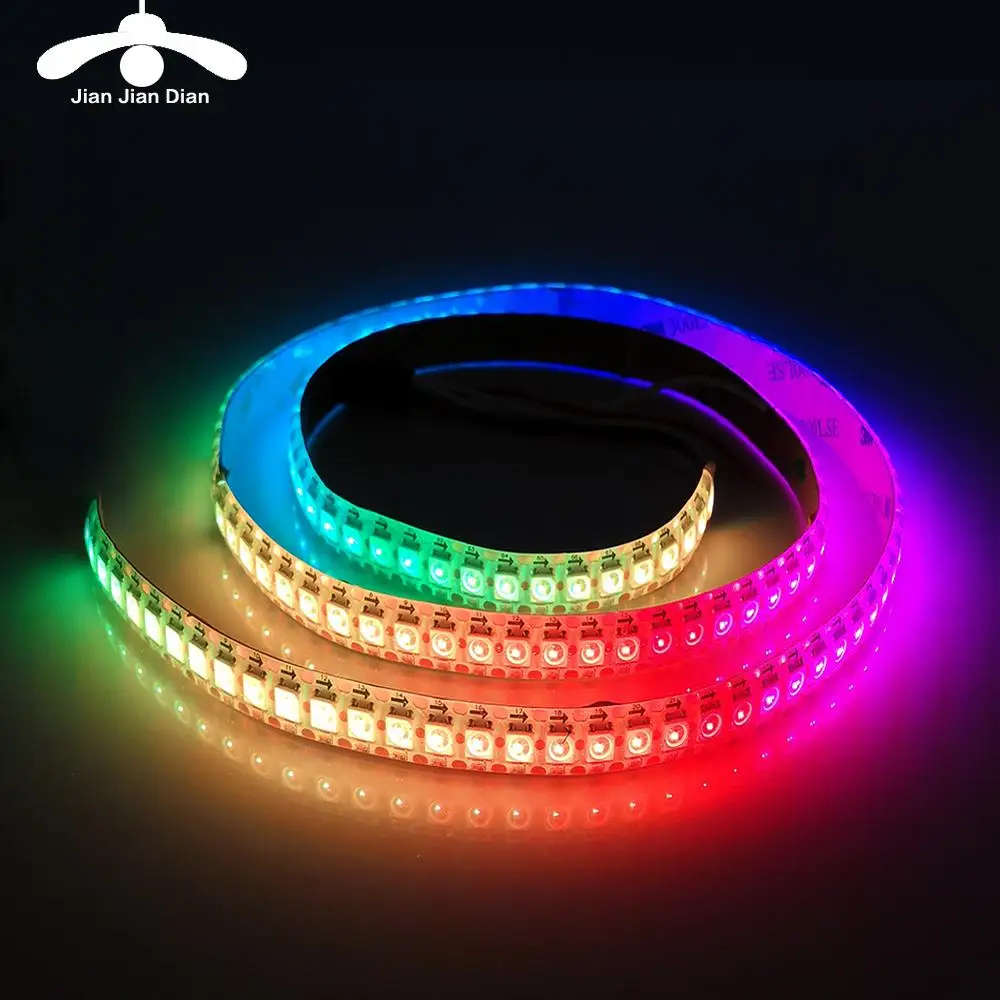 5V 144LED/M 1M WS2811 WS2812B IC RGB LED Flexible Strip Light Lights Changing TV 5V 144LED/M 1M WS2811 WS2812B IC RGB LED Flexible Strip Light Lights Changing TV