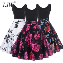 Летнее платье для девочек возрастом от 12 до 20 лет, без рукавов, с принтом, большой размер, платье принцессы для подростков, детская одежда, свадебные и вечерние платья