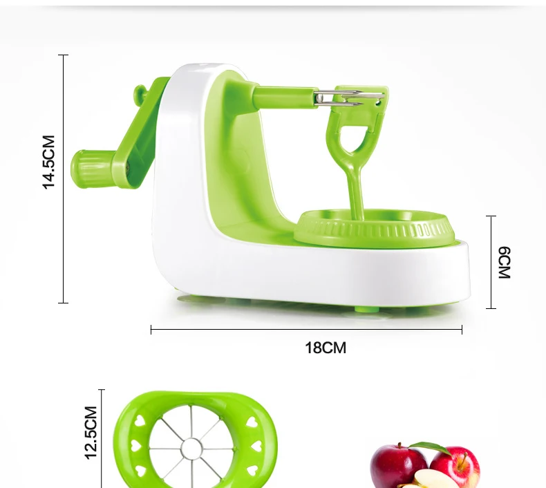 TUUTH Stainless Steel Apple Peeler Slicing Machine Hand-Cranked Apple Fruit Peeled Tool Creative Home Kitchen Tools B12