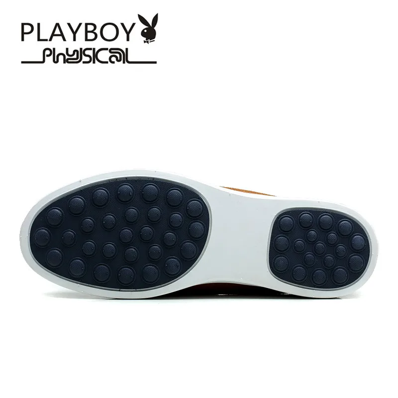 Playboy Мужская обувь новые стильные пробивные и дышащие Лоферы Спортивная повседневная противоскользящая обувь для вождения