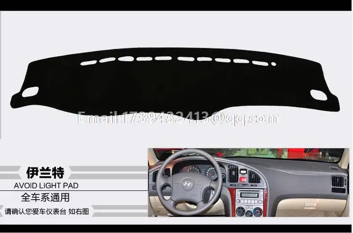 

for Hyundai Avante Neo Fludic elantra i35 2000 2001 2002 2003 2005 2006 dashmats car-styling accessories dashboard cover