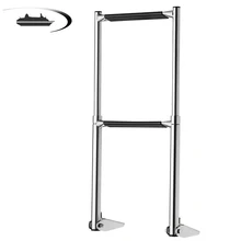 2 Шаг Посадки телескоп лестница для морской лодки телескопическая лестница из нержавеющей стальной бассейн складные лестницы 600*270 мм