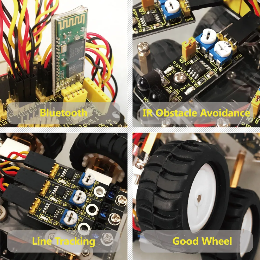 Keyestudio Рабочий Стол Bluetooth умный робот автомобильный комплект для Arduino робот образование Программирование+ 3 проекта+ Руководство пользователя+ PDF(онлайн