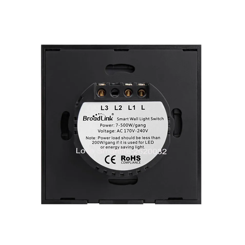 Broadlink TC2 Smart Wall WIFI Touch Light Switch EU 1gang 2gang 3gang EU US UK RM2 RM Pro Universal Remote Controller RF433mhz-5