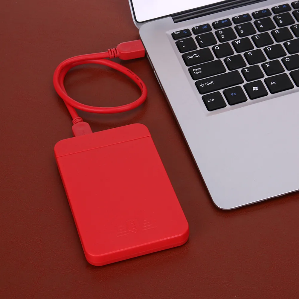 

MEMTEQ 2.5" USB 3.0 SATA Hard Drive External Enclosure Gaming Accessories HDD SSD Disk Box Case 3TB 6Gbps Lightweight Red New