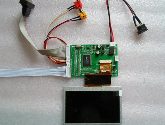 

New 4.3 inch LCD screen with Dual AV VGA driver board astern display