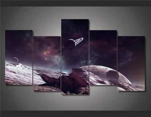 Hd Printed Universe Planet Painting On Canvas Room Decoration Print Poster Picture Free Shipping/Ny-1585 NO Framed With | Дом и сад