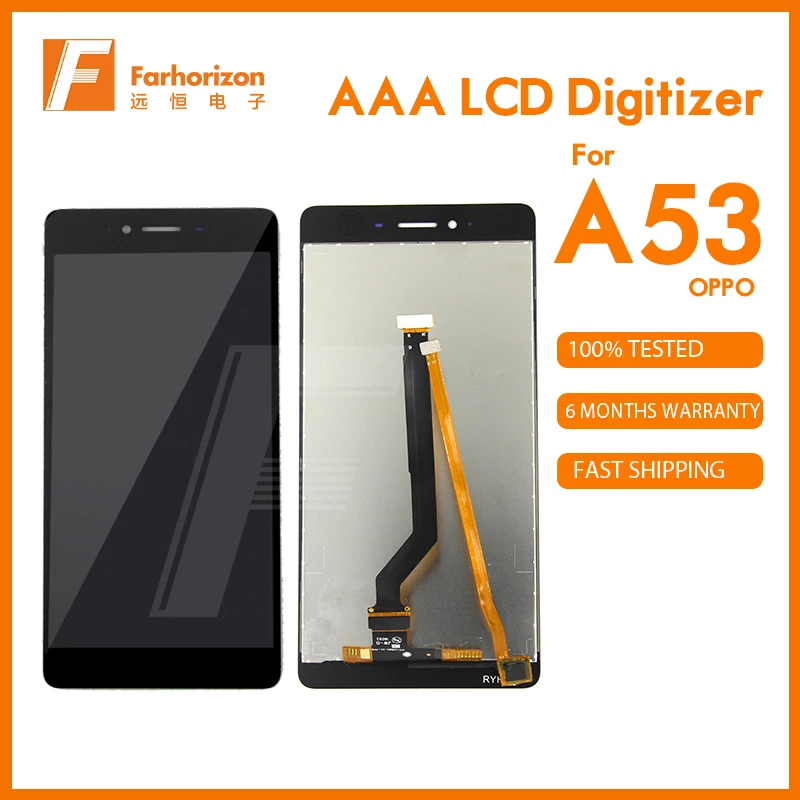 

Retail Gade AAA For OPPO A53 Display LCD Touch Screen Digitizer Assembly 5 inch Smartphone & Free Shipping