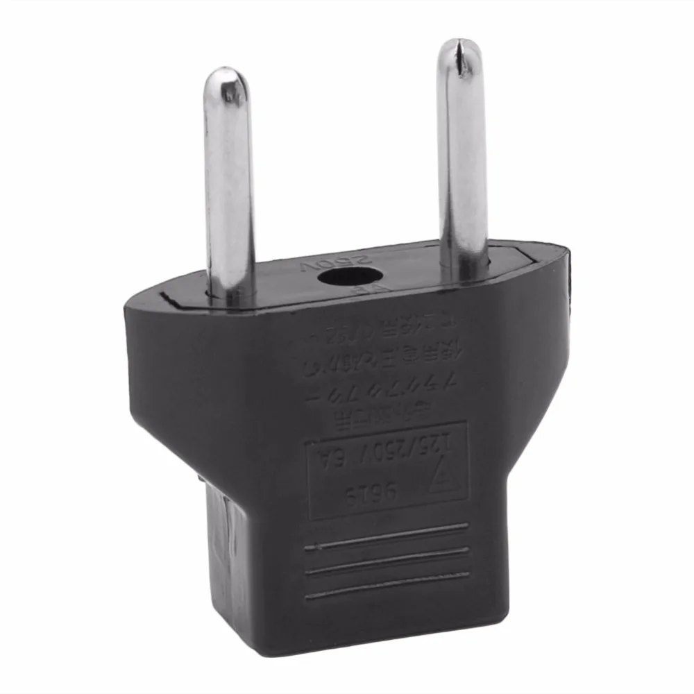 

US USA EU To EU Europe Euro Travel Charger Wall AC Power Plug Adapter Converter