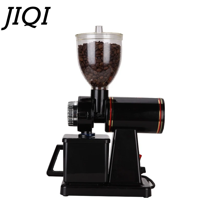 JIQI 110V/220V Automatic electric coffee grinder machine coffee Burr